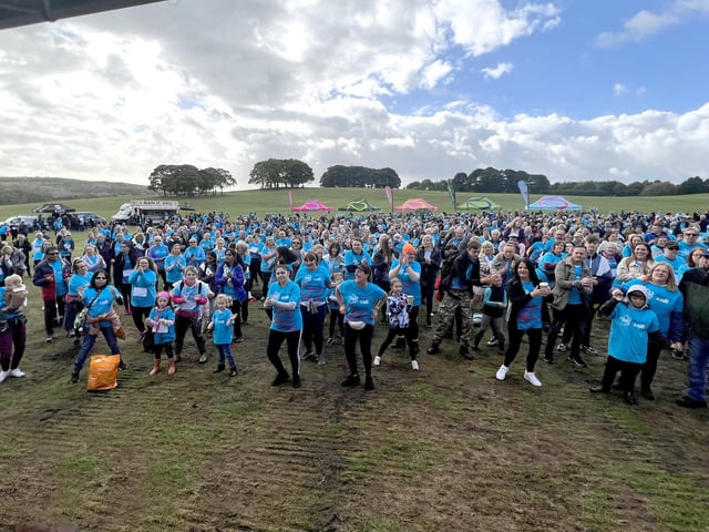 Walkers at Temple Newsam get ready for the event. (Pic: Steve Riding)