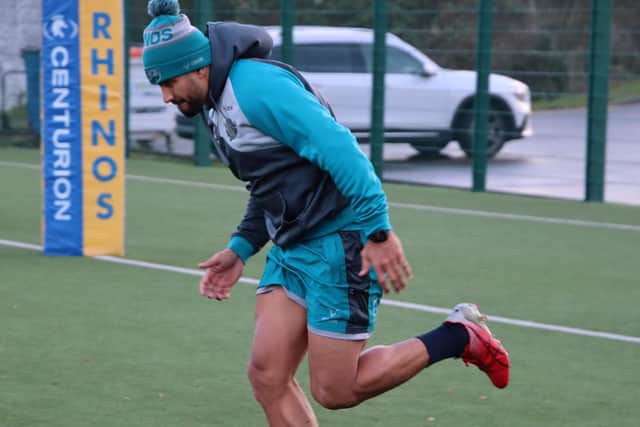 Nene Macdonald has a 'good chance' of making his Rhinos debut this week. Picture by Phil Daly/Leeds Rhinos.
