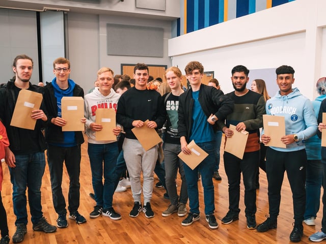 "Our students receiving results today have worked incredibly hard during their time in Sixth Form and have risen to the challenges they have been faced with." Headteacher Delia Martin said