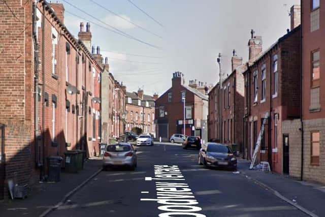 A gun was fired at a car by suspects on a motorbike on September 3 in Woodview Terrace in Beeston. Image: Google Street View