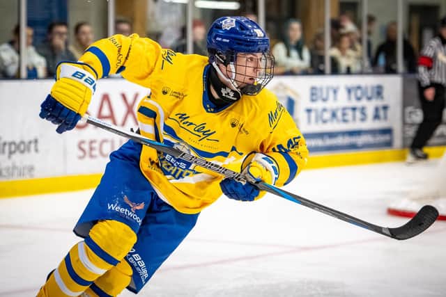 BANNED: Leeds Knights' 17-year-old forward Edgars Vengis. Picture: Ben Gordon/Knights Media.