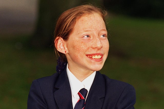 Drighlington schoolgirl Lindsay Keating was all smiles in  September 1997 after preparing to share the stage with actor Paul Nicholls in a production of Aladdin.