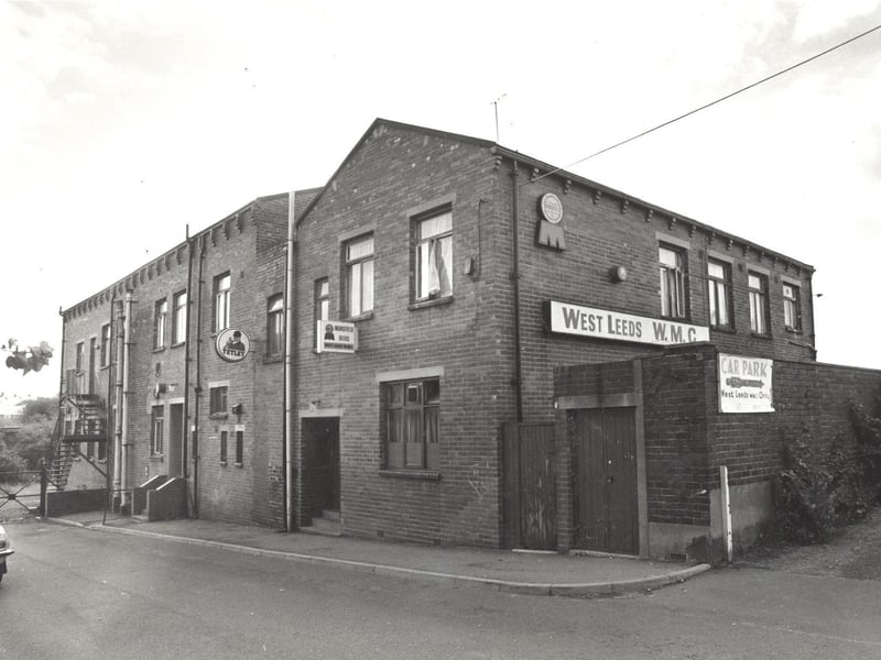 West Leeds Working Mens Club pictured in September 1985.  It was the location of the YTV documentary Where There's Life.