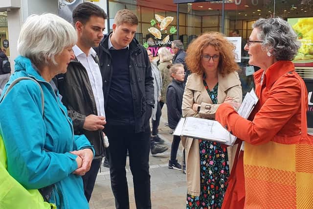 A lecturer in Urban Geography, Rachael specialised in studying how city’s change in the long term. Picture: Leeds city walking tours