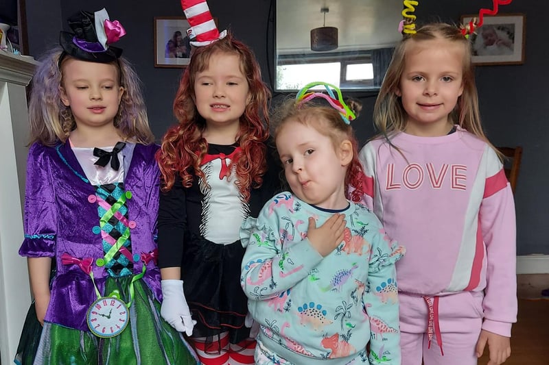 Jessica Beggs says: "Crazy hair and dressing up day for us."