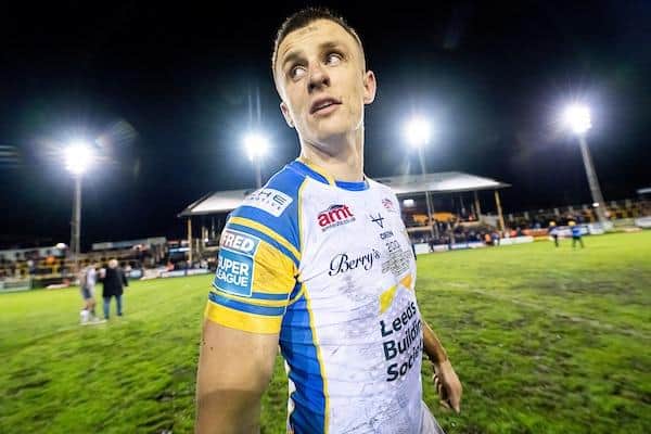 Ash Handley enjoyed the victory over Castleford Tigers in his 200th Leeds Rhinos appearance. Picture by Allan McKenzie/SWpix.com.