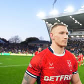 The disappointment shows as Leeds Rhinos' Mikolaj Oledzki reflects on England's 30-8 loss to Australia in the third and final Ashes Test at AMT Headingley. Picture by Olly Hassell/SWpix.com.