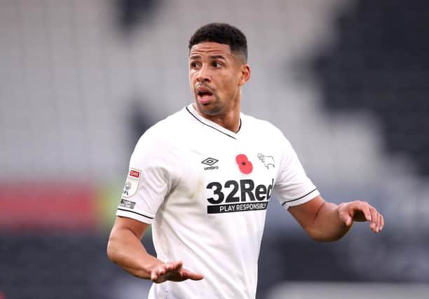 Derby County defender Curtis Davies. (Photo by Alex Pantling/Getty Images)