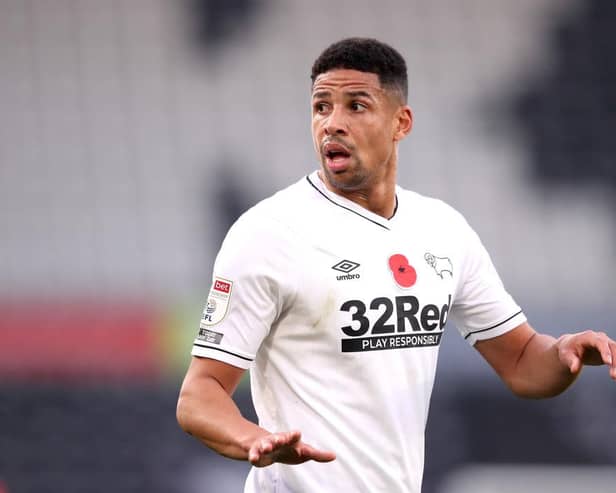 Derby County defender Curtis Davies. (Photo by Alex Pantling/Getty Images)