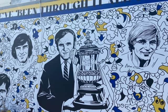 The latest Leeds United Supporters Trust mural, a tribute to the 1972 FA Cup winning Leeds United side.
