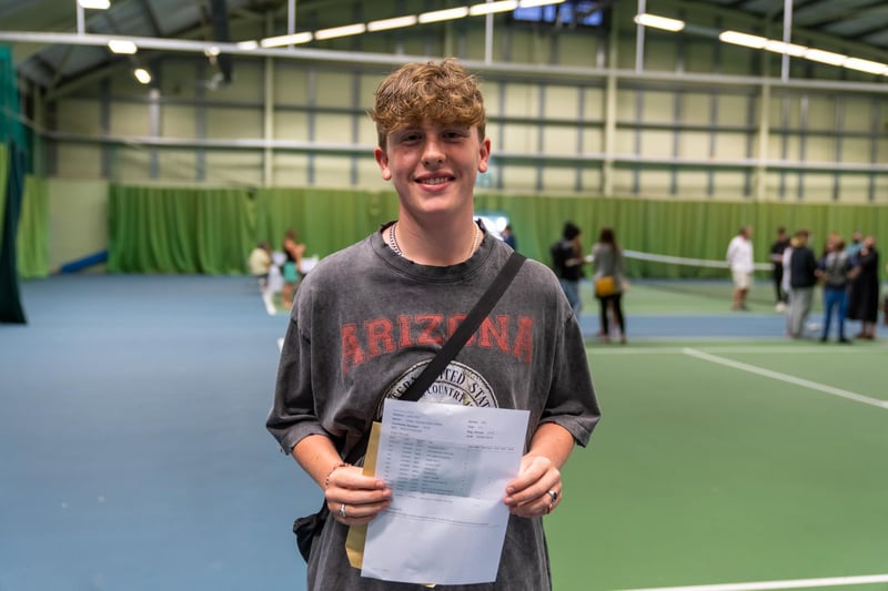 Ethan (Head Boy) Recieving his GCSEs. Picture By: Andy Hornby