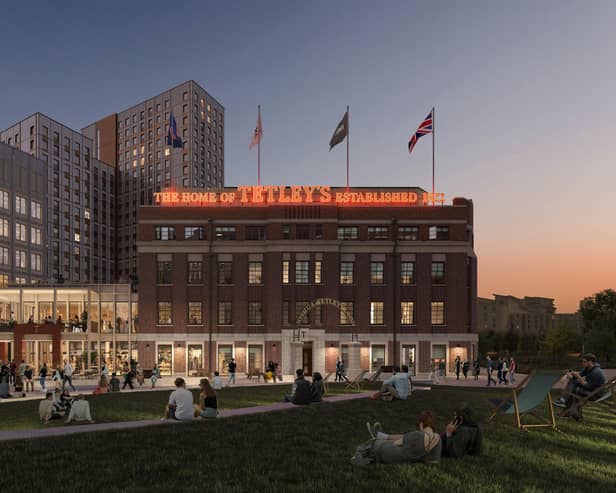 The developers said they want to ensure the Tetley building 'remains at the heart of both Aire Park and Leeds’ South Bank for another 100 years'. Photo: Vastinct UK