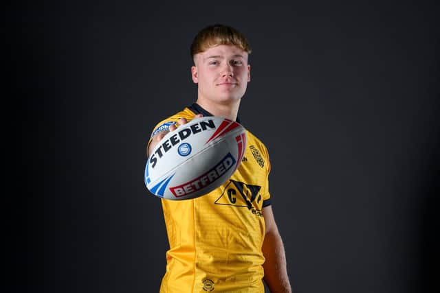 Sam Grice has joined Hunslet RLFC on loan from Castleford Tigers. Picture by Allan McKenzie/SWpix.com.