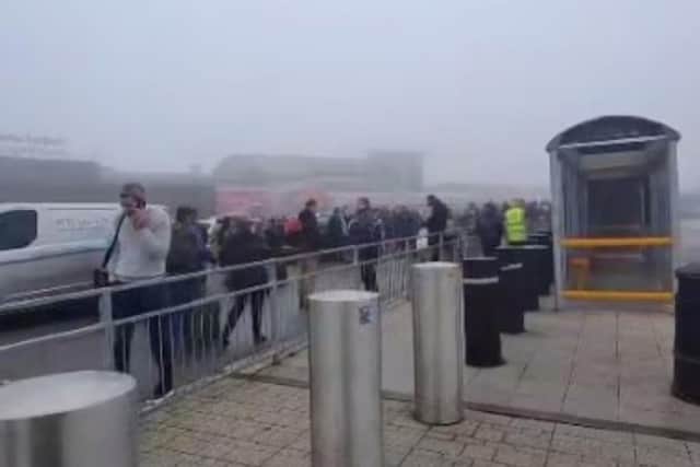 Leeds Bradford Airport was evacuated on Friday morning.