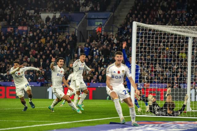GROWING BELIEF - Leeds United's performance was exactly what their manager Daniel Farke said would be needed if they were to beat Leicester City at the Kingpower Stadium. The Whites 1-0 win was a deserved one. Pic: Bruce Rollinson