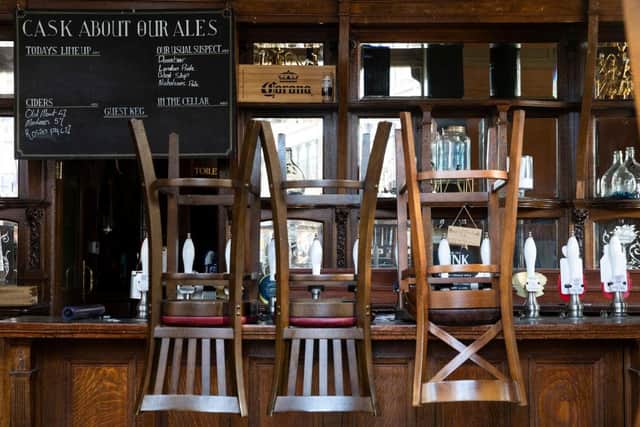 Stools on a bar in a closed pub in Clapham Junction in May 2020 (Photo: Dan Kitwood/Getty Images)