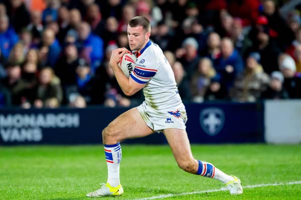 Wakefield Trinity's Max Jowitt seen during last week's defeat by Hull KR. Picture by Allan McKenzie/SWpix.com.