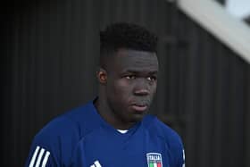 Despite fears Gnonto would miss out on senior Italy calls if he were to remain at Leeds, the 19-year-old has been named in the first squad of the season, even with Roberto Mancini's departure as national team boss. (Photo by Claudio Villa/Getty Images)