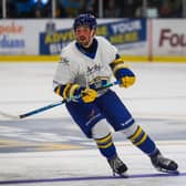 TREBLE TOP: Matt Barron scored a hat-trick for Leeds Knights in their NIHL National win over Milton Keynes Lightning. Picture courtesy of Knights Media/Jacob Lowe.