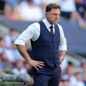 Southampton's Austrian manager Ralph Hasenhuttl looks on during his side's opening day defeat to Spurs (Photo by CHRIS RADBURN/AFP via Getty Images)