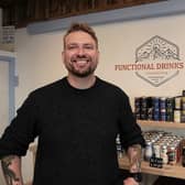 Kevin Gillespie, owner of The Functional Drinks Club, Otley, said he founded the business after he and his partner quit drinking six months ago. Photo: Steve Riding
