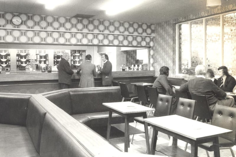 The modernised bar and Middleton Social and Welfare Club in June 1976.