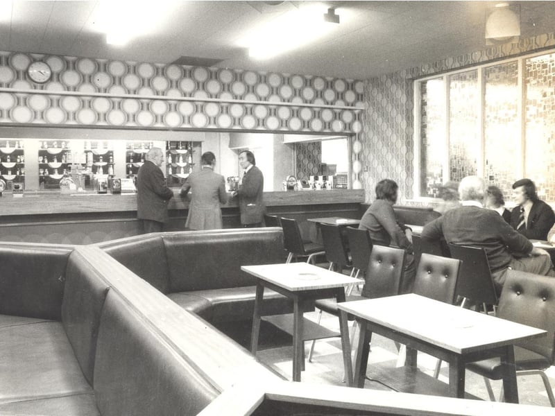 The modernised bar and Middleton Social and Welfare Club in June 1976.