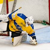 TRIED AND TRUSTED: Leeds Knights' netminder, Harrison Walker. Picture courtesy of Oliver Portamento