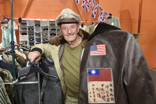 Allan Artley of Dewsbury with vintage military clothing
