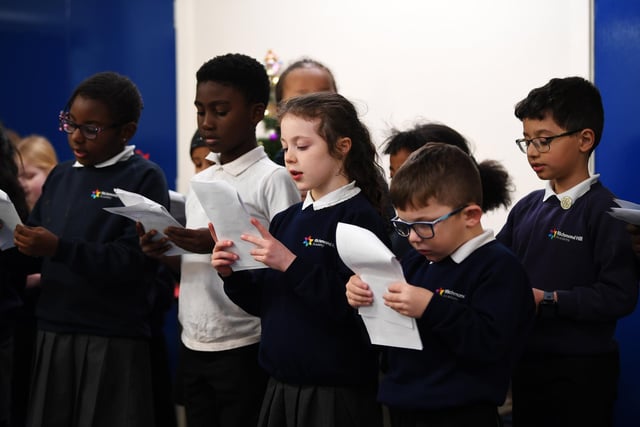 The school narrowly missed out on an "outstanding" rating. The report states: Pupils’ behaviour is excellent. Staff teach children coming into nursery how to be kind and how to move from one activity to another. This sets the tone and only improves as pupils move through the school. 
Pictured: Pupils from the school sing carols at York Road Primary Care Network's Christmas lunch in 2021.