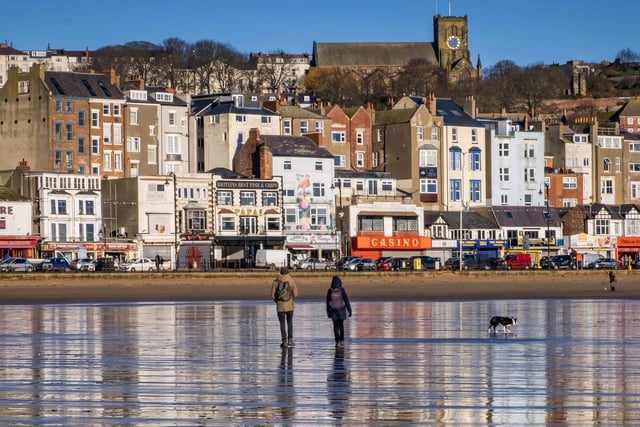 The seaside town of Scarborough has beautiful beaches on offer, with the South Bay being a great choice for families. 
There’s plenty of things for children to do from making sandcastles, splashing about in the water, going on a donkey ride, or playing in the amusement arcade.
 Furthermore, there is plenty of choice for a quick bite, as the Bay is backed by cafes, ice-cream parlours and shops.