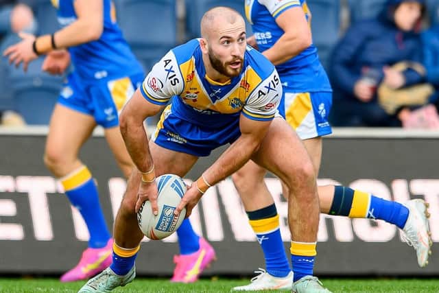 Jarrod O'Connor will face his hometown club when Leeds Rhinos visit Widnes Vikings in the Betfred Challenge Cup on Saturday. Picture by Allan McKenzie/SWpix.com.
