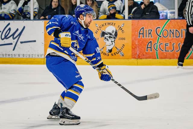 GO AHEAD: Owen Sobchak was given the green light to play for Leeds Knights in the NIHL National Cup Final. Picture: Rob Halls/Knights Media.