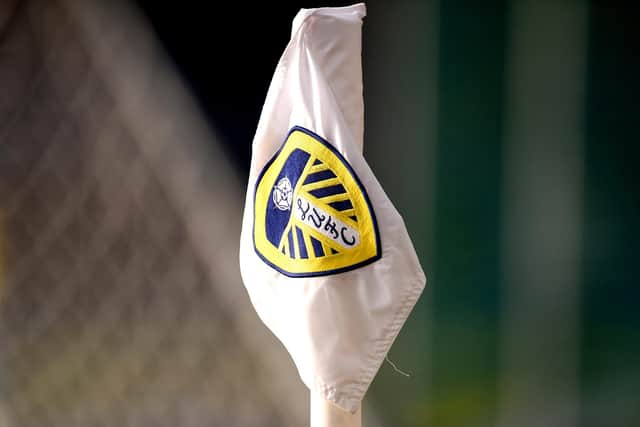 A general view of a Leeds United corner flag prior to the beginning of the Premier League match at Elland Road, Leeds. (Pic: Oli Scarff/PA)