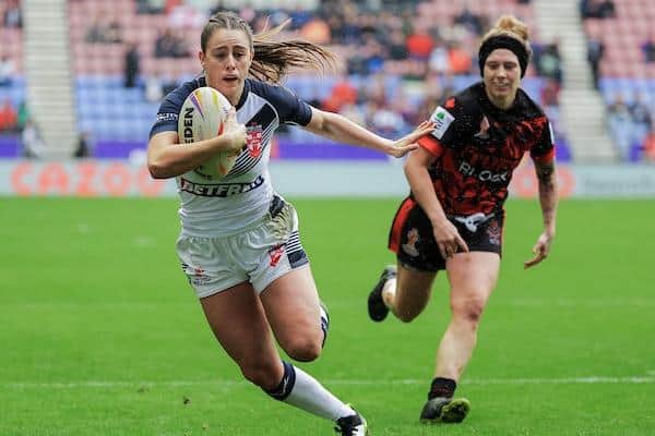 Leeds and England's Fran Goldthorp has been one of the stars of the women's World Cup. Picture by Alex Whitehead/SWpix.com.