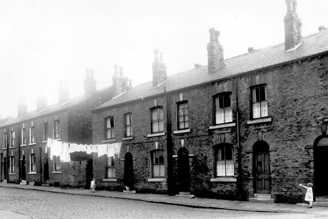 Laycock Street, looking from the direction of Buslingthorpe Lane pictured in July 1958.