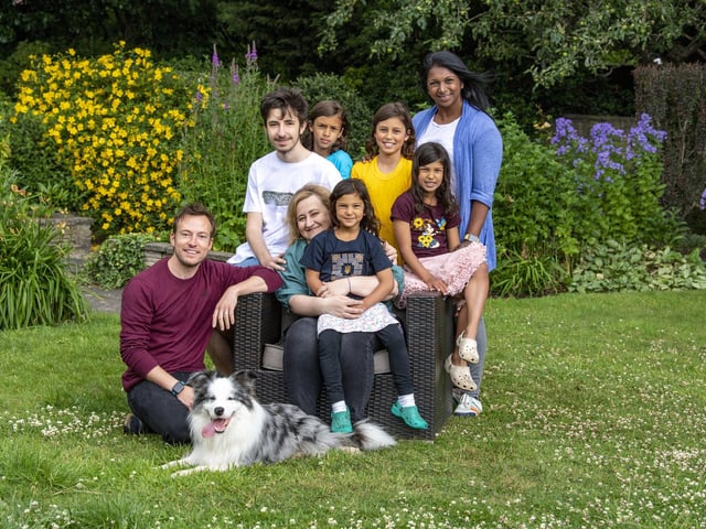 Oksana Sugak and her son Patrick fled Ukraine and moved in with hosts Kavitha and Dave Kirby and their children in Horsforth. Oksana said: "For me, it's a really unusual experience to have such a community, such kind, sympathetic people around me. My host family are amazing, they help me with all issues."