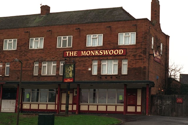 Did you enjoy a drink here back in the day? The Monkswood pub pictured in January 1998.