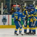 ONWARDS: Leeds Knights kept their hopes of an NIHL National double alive with a 7-3 win over Swindon Wildcats in Coventry. Picture courtesy of Chris Callaghan.