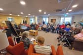 Students from Springwater School enjoying an afternoon of reading and relaxation