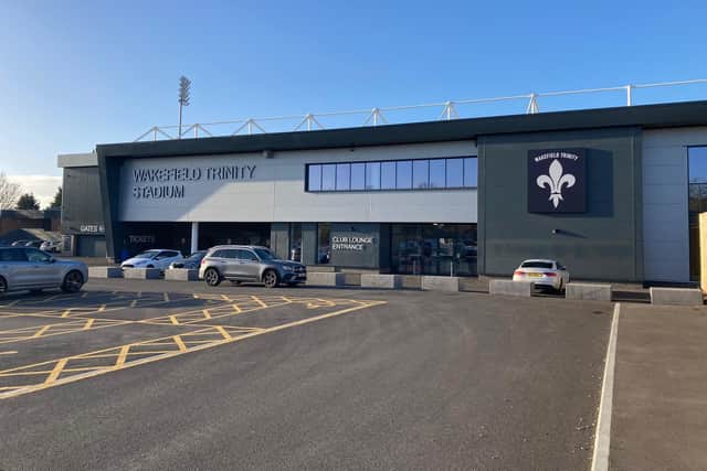Wakefield Trinity's East Stand. LDRS image