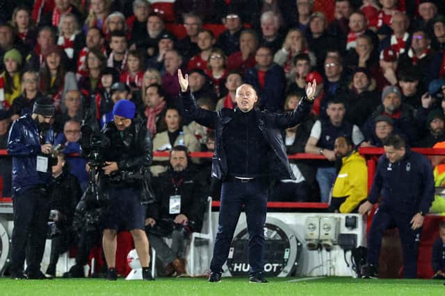 STARS OUT: For Arsenal in their clash at Nottingham Forest under boss Steve Cooper, above. Photo by David Rogers/Getty Images.