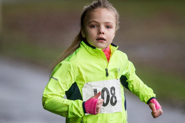 Lana Pringle finished second with a time of 12.20 in Teviotdale Harriers' under-13 girls' race at the weekend