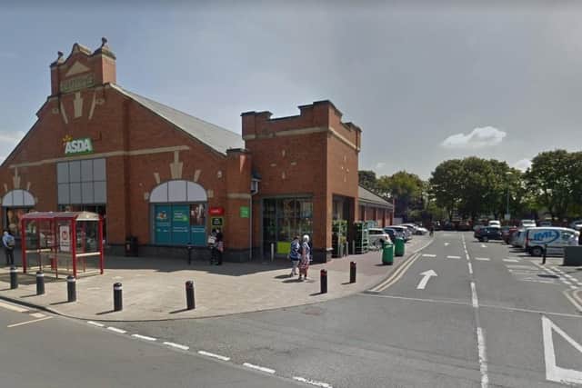 The Asda car park in High Street, Normanton, where a 22-year-old man was stabbed and taken to hospital with serious injuries (Photo by Google)