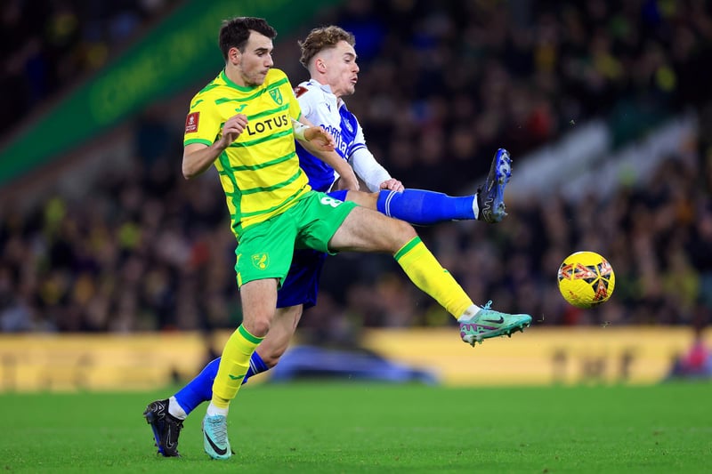 Another Norwich player whose season is over, 21-year-old midfielder suffering a thigh injury in last month's 2-2 draw at Sheffield Wednesday.