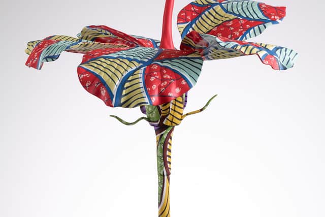 Maquette for Hibiscus Rising by Yinka Shonibare. Courtesy the artist and the Tetley, Leeds, photograph by Stephen White &Co