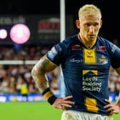 A disappointed Mikolaj Oledzki following last weekend's loss to Wigan Warriors, but Leeds Rhinos go into round 27 still with a chance of finishing top in Betfred Super League. Picture by Allan McKenzie/SWpix.com.