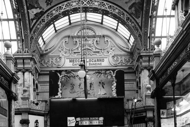 Located in the County Arcade the Mecca Locarno Ballroom is nothing short of a city institution. It opened in November 1938 and closed in 1969 by which time new venue had been opened in the Merrion Centre. This picture was taken sometime in the 1960s.