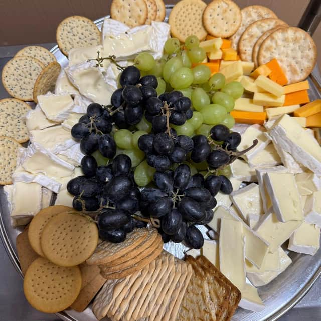 Cheese and wine selection at HC-One’s Ashworth Grange Care Home