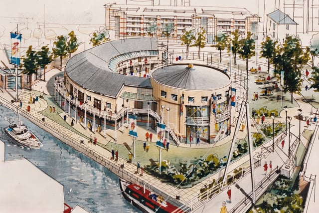 The design of the proposed new Tetley's Brewery Wharf.